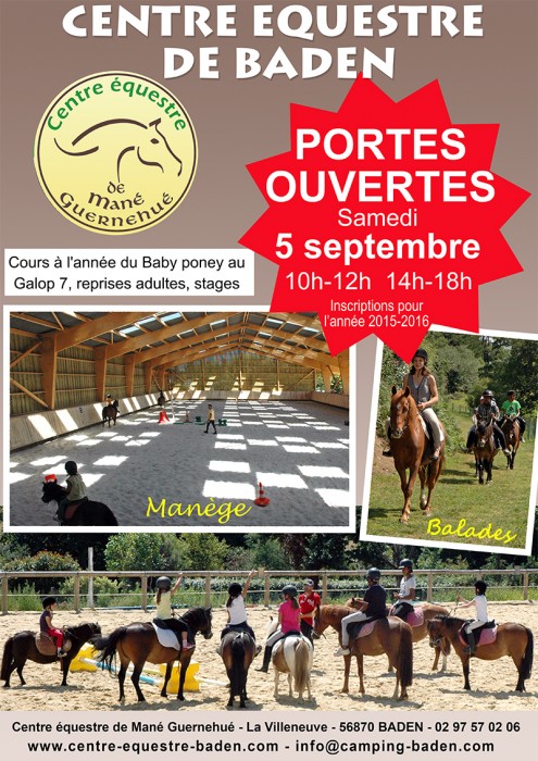 Portes ouvertes au centre équestre de Baden samedi 5 septembre