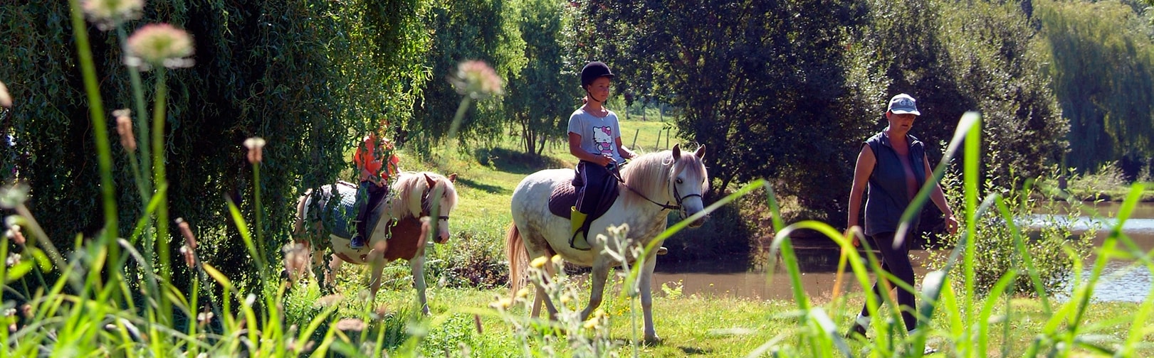 Poney walk for young children